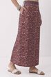 Blue Cotton Printed Skirt image number 2