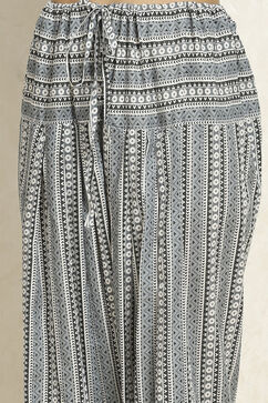 White and Slate Grey Cotton Schiffli Unstitched Suit Set image number 3