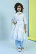 White Cotton Gathered Suit Set image number 6