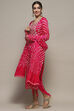 Orange Silk Blend Unstitched Suit set image number 5
