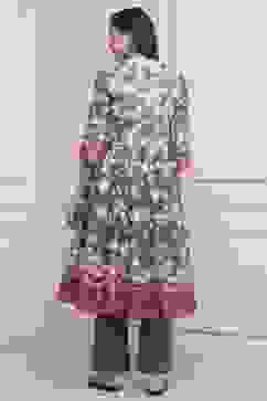 Grey Cotton Kalidar Suit Set image number 4