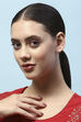 White Rose Gold-Plated Everyday Triangular Studs image number 1