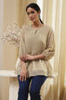Beige Straight Kurta image number 0