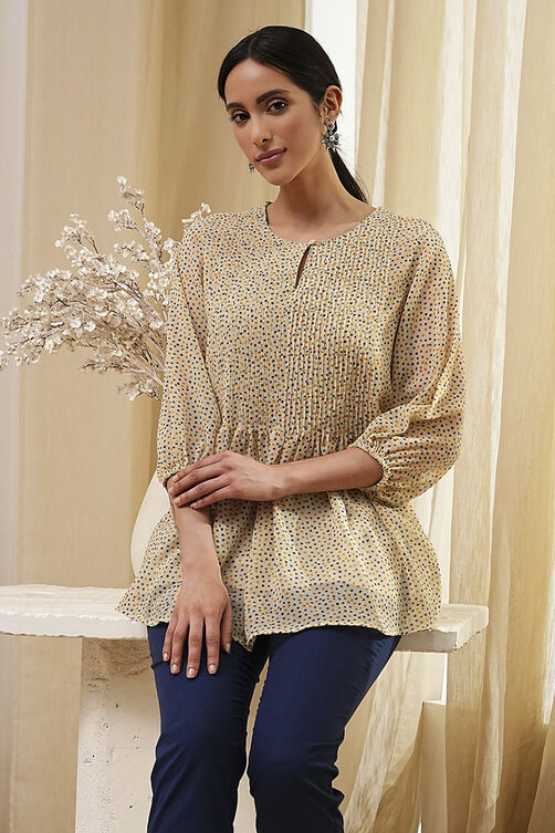 Beige Straight Kurta image number 0