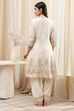 Sap Green Poly Viscose Straight Kurta Salwar Pant Suit Set image number 4