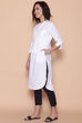 White Cotton Yarndyed Kurta image number 3