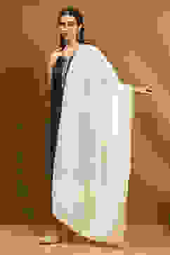 Off White Polyester Dupatta image number 2