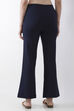 Beige Viscose Blend Flared Pants image number 5
