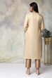 Brown Metallic Cotton Straight Kurta Pants Set image number 5