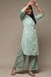Yellow Cotton Straight Kurta Palazzo Suit Set image number 0