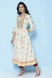 Navy Cotton Printed Kurta image number 3