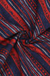 Navy Blue Cotton Unstitched Suit Set image number 1