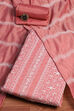 Pink Chanderi Machine Embroidered Unstitched Suit Set image number 0