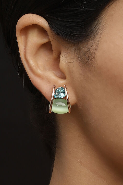 Blue And Green Earrings image number 1