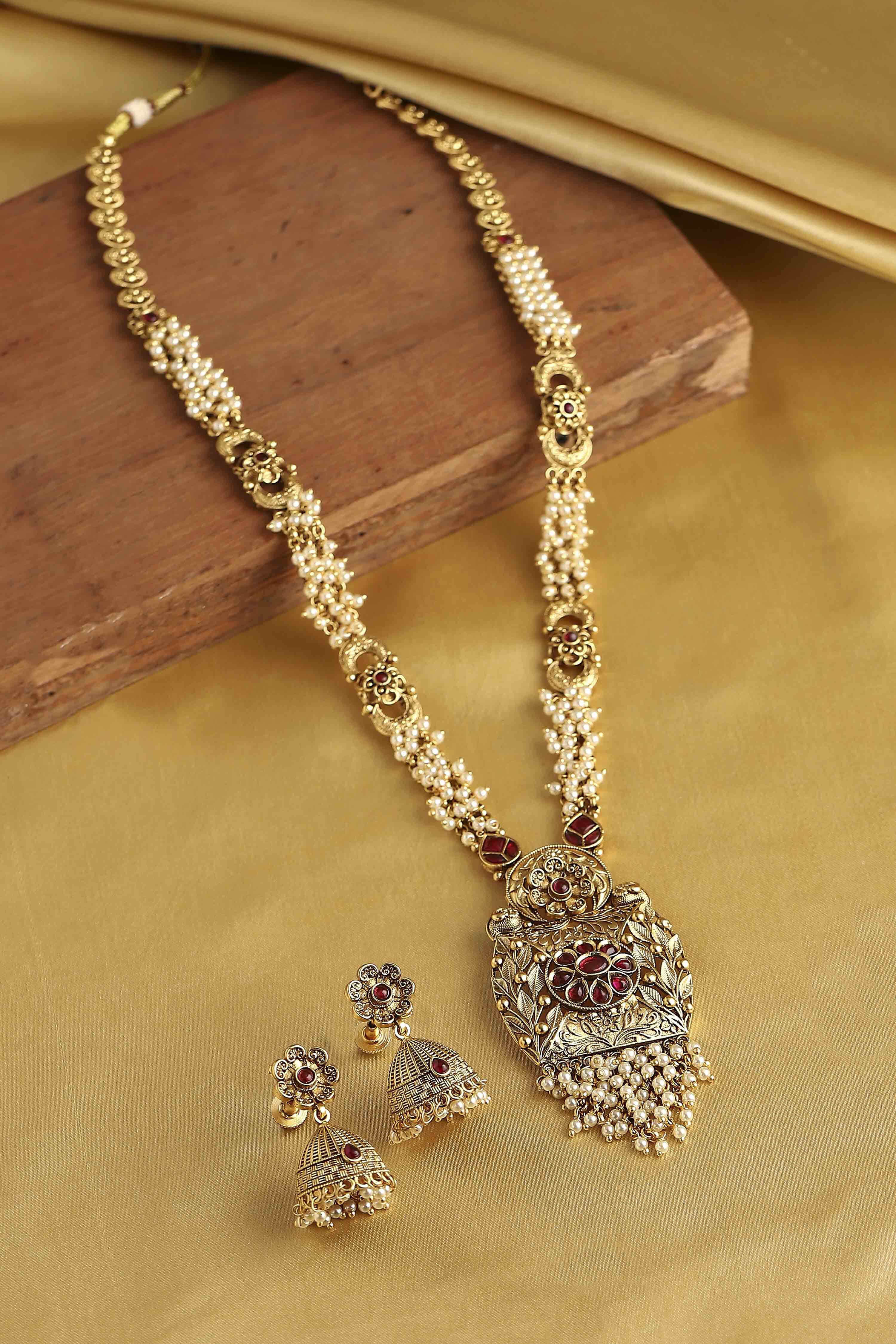 Gold Brass Temple Set image number 0