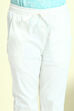 Blue Cotton Lycra Capris image number 1