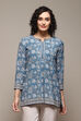 Rose Pink Polyester Straight Printed Kurti image number 5
