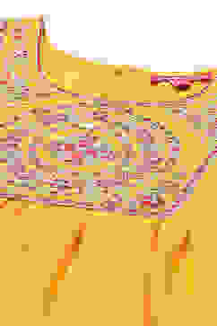 Yellow Polyester Flared Solid Kurta Palazzo Suit Set image number 1