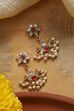 Red 925 Sterling Silver Earrings image number 0