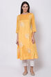 Fuchsia Viscose A-Line Printed Kurta image number 0
