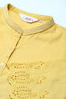 Black Cotton Flax Solid Kurti image number 1