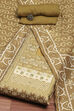 Green Cotton Blend Printed Unstitched Suit Set image number 0