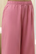 Pink Embroidered Kalidar Suit Set image number 2