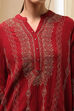 Red Straight Short Kurta image number 1