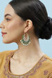 Green Brass Earrings image number 3