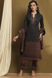 Teal Polyester Straight Suit Set image number 6