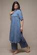 Blue LIVA Straight 2 Piece Set image number 3