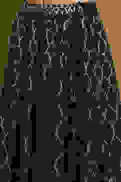 Black Shantoon Block Printed Festive Skirt image number 1