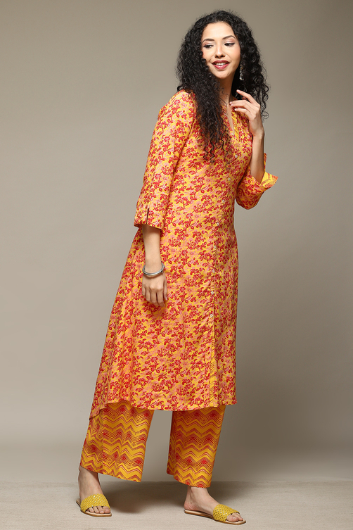 White & Blue Rayon Straight Kurta Palazzo Suit Set image number 5