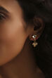 White Stone Earrings image number 1