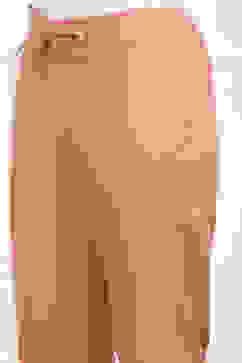 Peach-Toned Cotton Solid Regular Pants image number 1