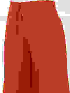 Orange Jacquard Solid Straight Palazzo Pants image number 1