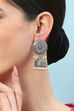 White Brass Earrings image number 1