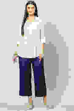 Navy Viscose Palazzo image number 5