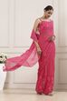 Pink Poly Georgette Regular Saree image number 0