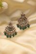Green Gold-Plated Brass Chaandbali image number 2