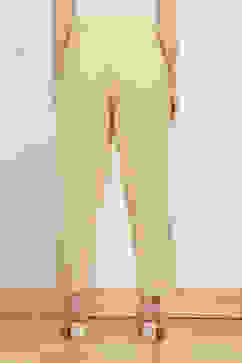 Off White Cotton Pants image number 5