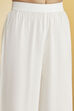 White & Red Viscose Rayon Floral Embroidered Kurta Set image number 2