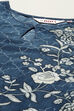 Indigo Rayon Straight Suit Set image number 3