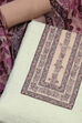Purple Cotton Printed Unstitched Suit Set image number 1