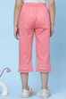 Black Cotton Solid Capri Pant image number 4