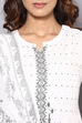 Black And White Muslin Easy Stitch Suit Set image number 2