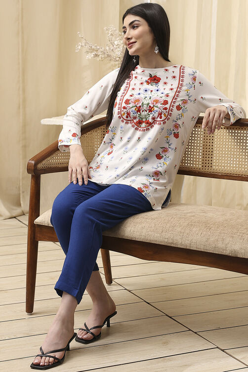 Green Viscose Rayon Straight Kurti image number 0