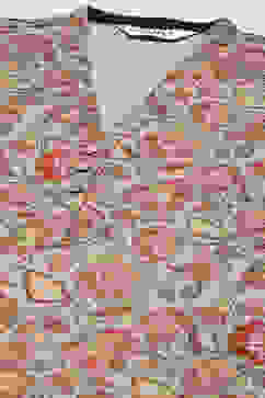 Green Spandex Blend Straight Printed 2 Piece Set image number 1