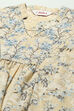 Beige Cotton Floral Printed A-Line Kurti image number 2