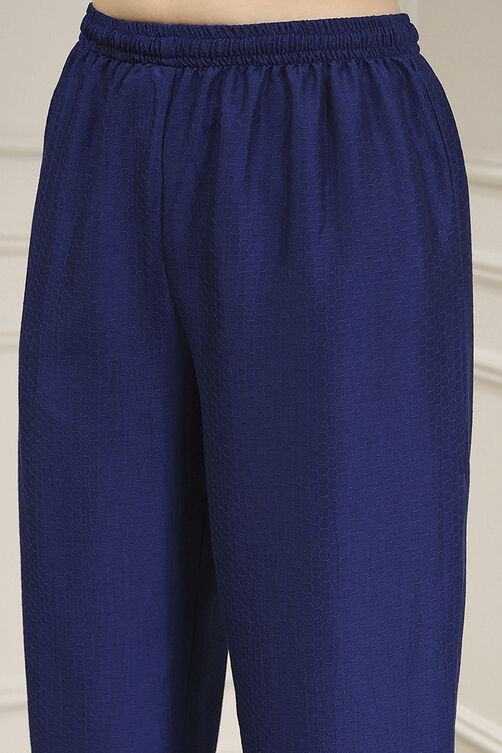 Indigo Blue Dyed Straight Kurta Set image number 2